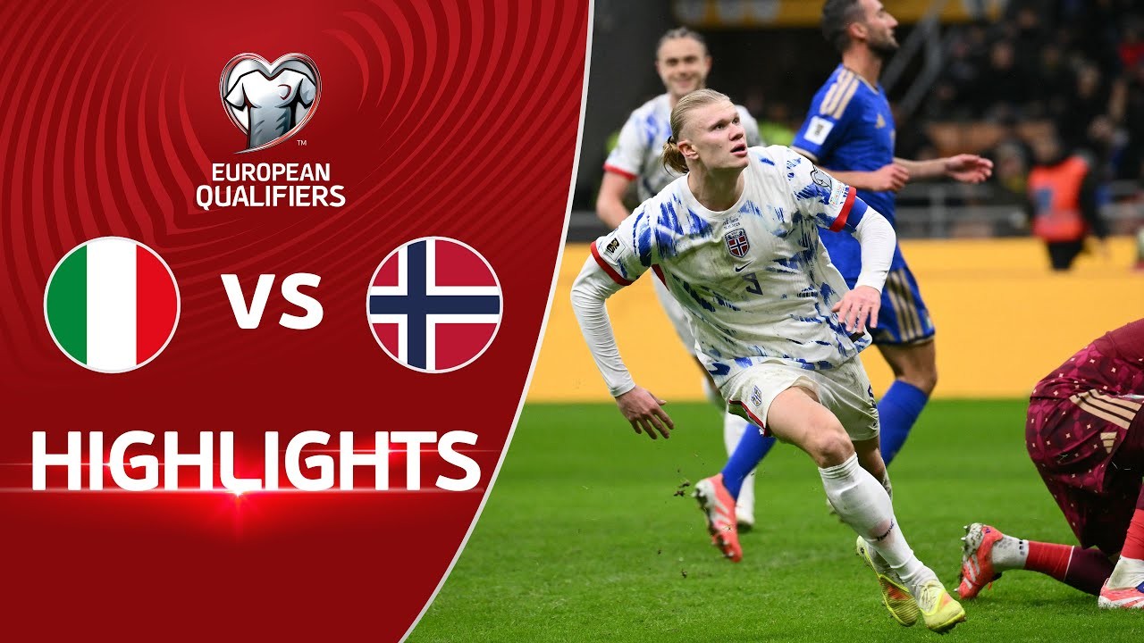 #ไฮไลท์ฟุตบอล [ อิตาลี 1 - 4 นอร์เวย์ ] ฟุตบอลโลก รอบคัดเลือก โซนยุโรป 2025/17.11.68